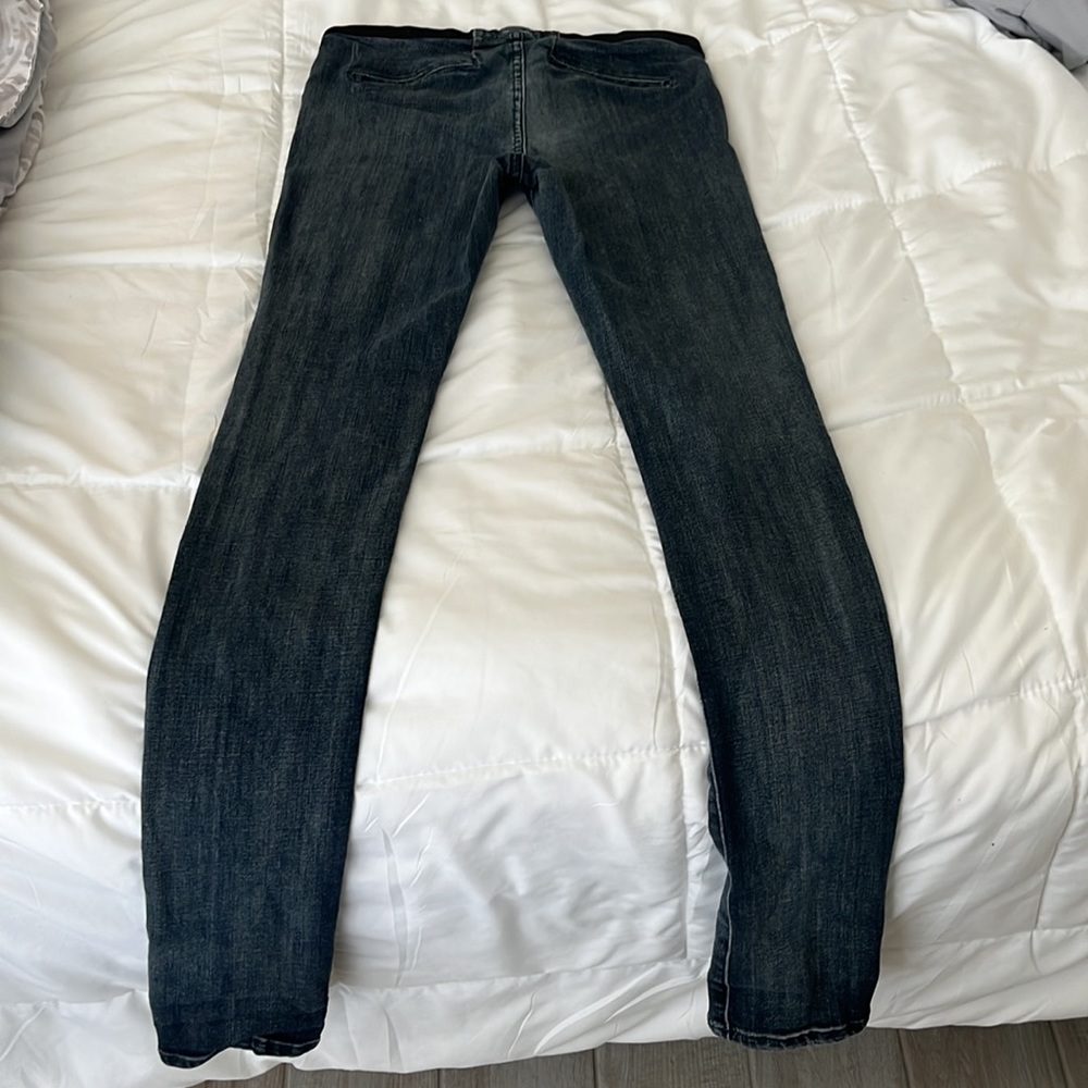 Helmut Lang Steel Grey Lan Elastic Skinny Stretch Jean Jeggings Size 28 - Picture 3 of 4